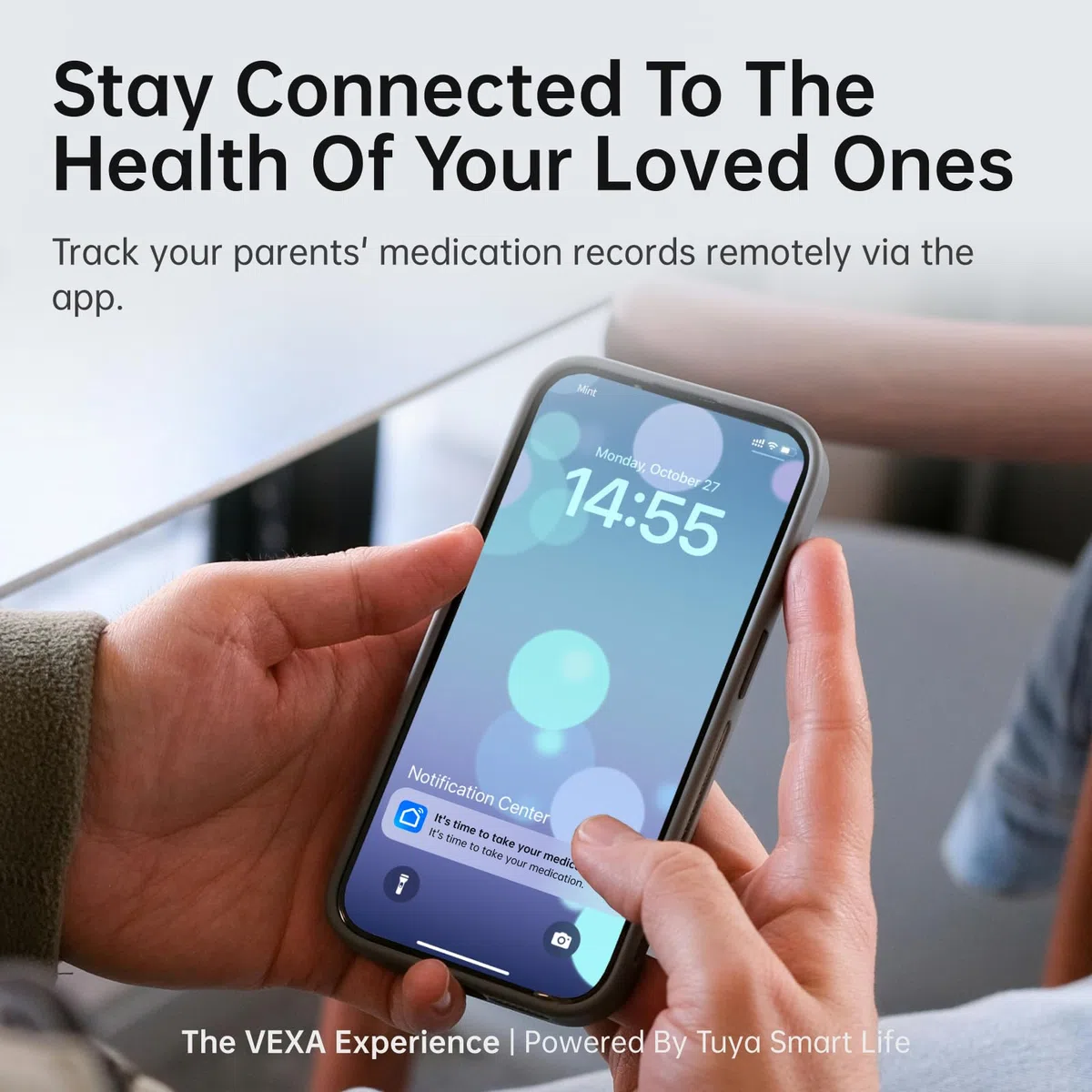 VEXA VitaMate Pro 21 Intelligenter Pillenspender mit automatischer Rotation, erhöhter Pillenbehälter, Ton- und Lichtwarnungen, App-gesteuerter Medikamentenerinnerung und