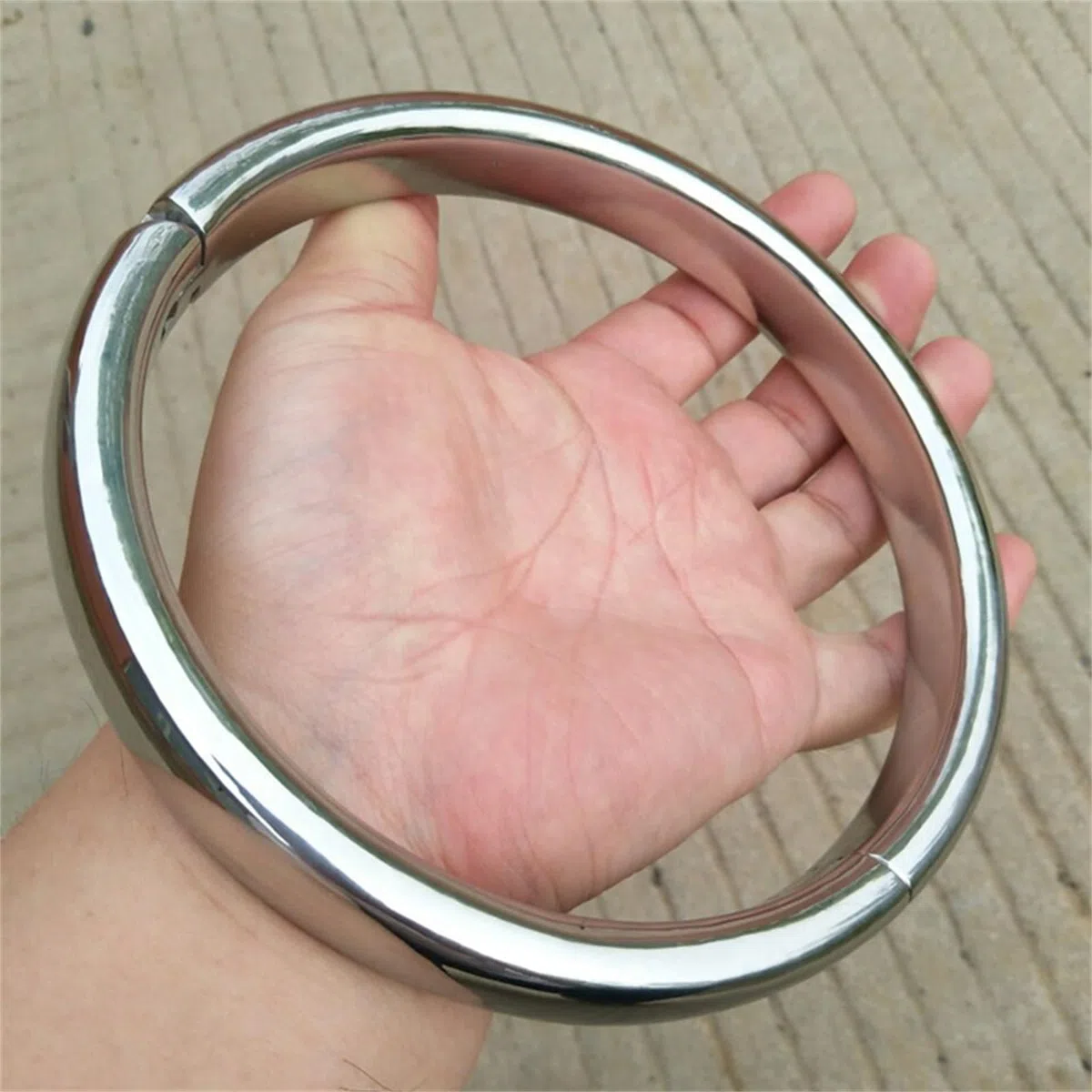 Schwer Halsfessel Edelstahl Sex Halsbänder Abschließbar, Bdsm Metall Collar Halsband Sklaven Kragen Folter SM Bondage Restraint Spiel Fetisch Sexspielzuege für Männer Frauen(A)