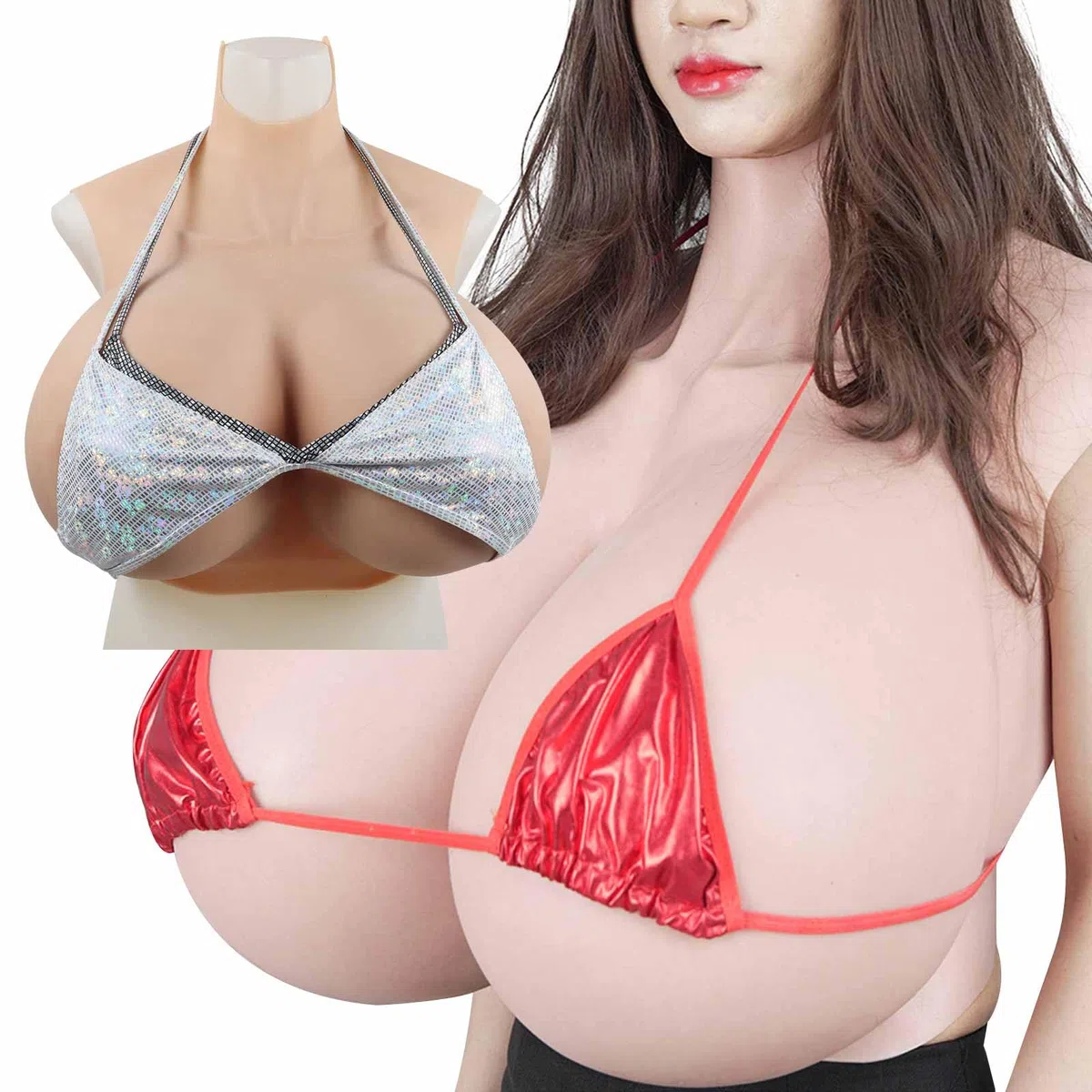 Z-Cup Large Cup Silikon Brustplatte Brust Form Fake Brüste Cosplay Crossdressers Transgender