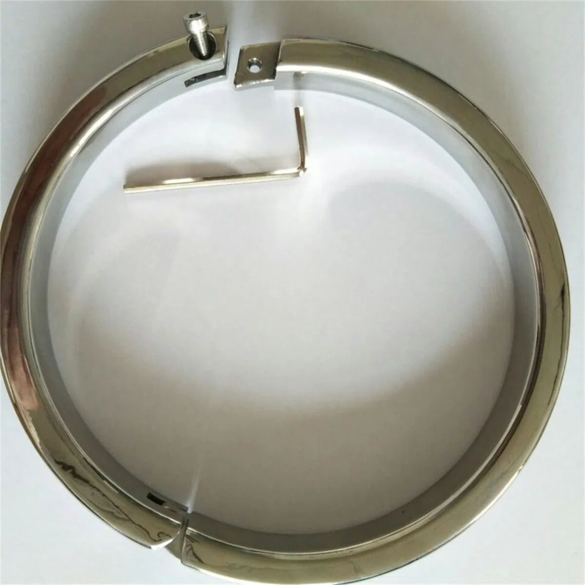 Schwer Halsfessel Edelstahl Sex Halsbänder Abschließbar, Bdsm Metall Collar Halsband Sklaven Kragen Folter SM Bondage Restraint Spiel Fetisch Sexspielzuege für Männer Frauen(A)