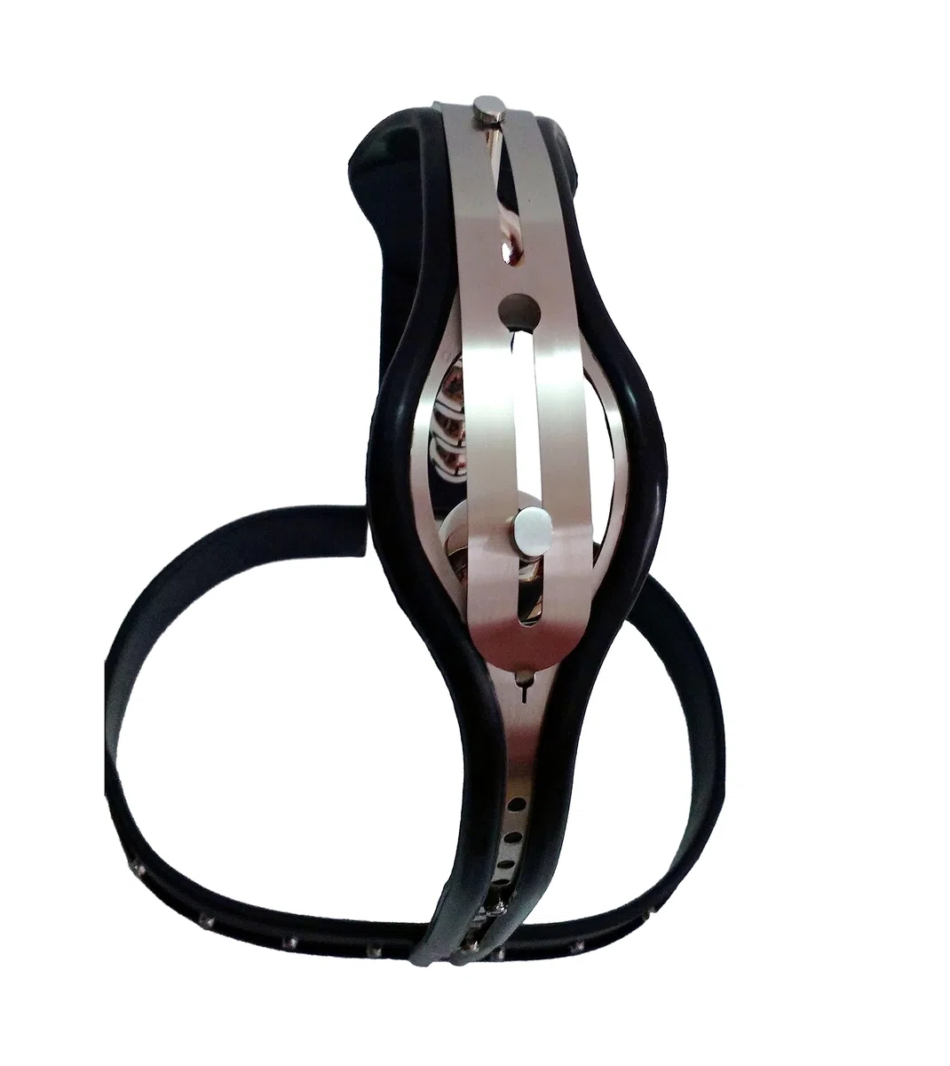 Damen Keuschheitsgürtel Mit Anal Und Vaginalplugs 304 Edelstahl Material Chastity Belt Für Damen Extrem SM Keuschheitsschloss Aus Metall Sex Sexspielzeug Set Für Paare,130/140CM