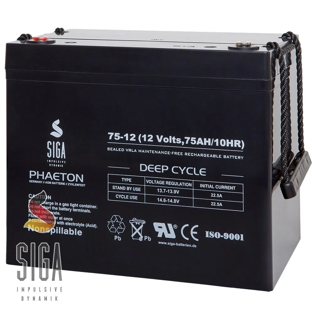 Akku 12V 75AH AGM Gel Batterie Boot Elektromobil Rollstuhl Seniorenmobil 80AH