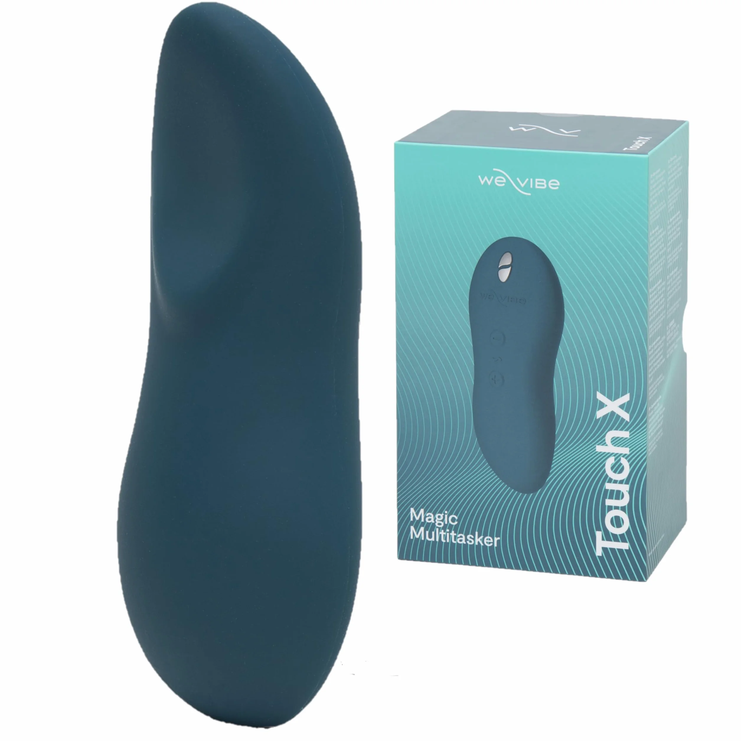 We-Vibe Touch X Klitoris-Vibrator mit starken Vibrationen, Klein, Leise, Wiederaufladbar, Grün mit Lovehoney Fresh Sexspielzeug-Reiniger auf Wasserbasis, 250 ml Set